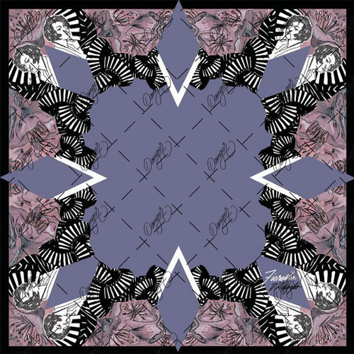Digital painting inspired by Asian culture with a cherry blossom in pastel tones.