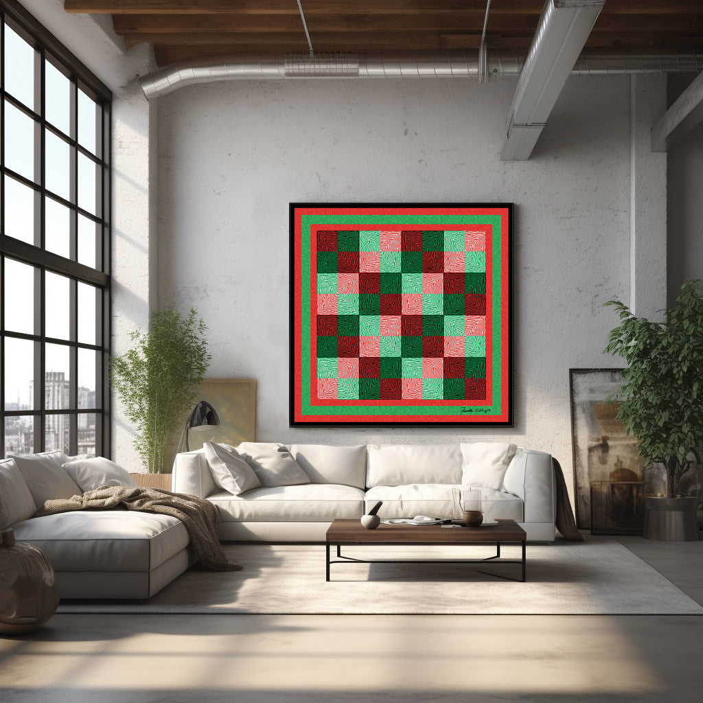 Italy painting shown in a room setting.